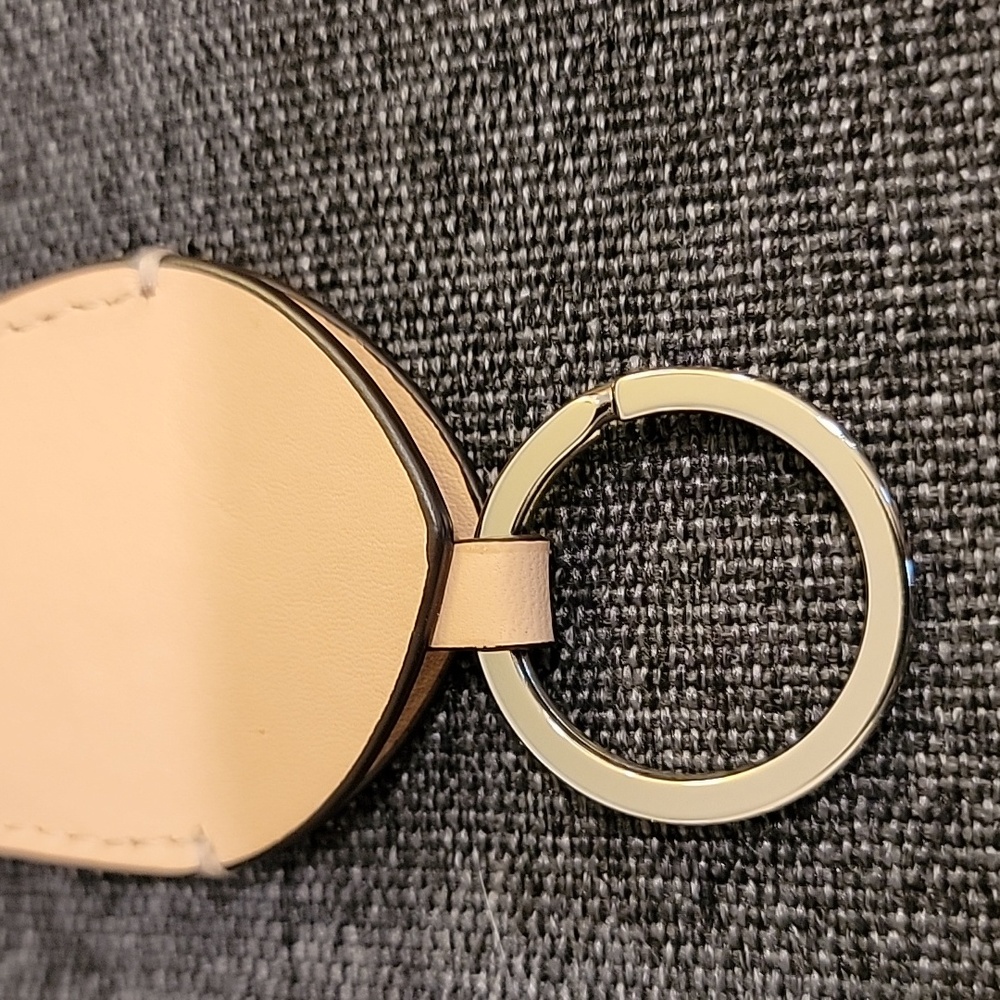 Coach Tan Leather Keyring Bag Charm - Picture 6 of 7